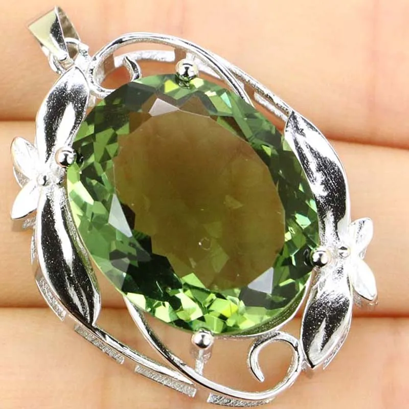 Натуральное серебро 925 пробы большой драгоценный камень золотой желтый цитрин