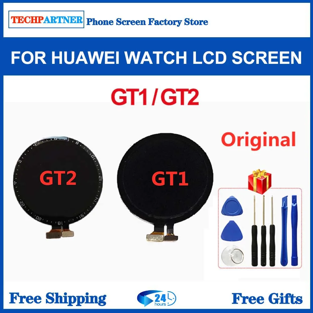 Оригинальный экран для Huawei Watch GT1 GT2 ЖК-дисплей Сенсорная панель дигитайзер в