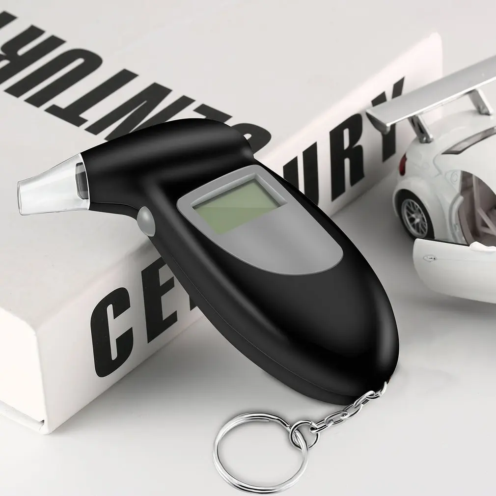 

Digital Alcohol Breath Tester Breathalyzer Analyzer Detector Test Keychain Breathalizer Breathalyser Device LCD Display