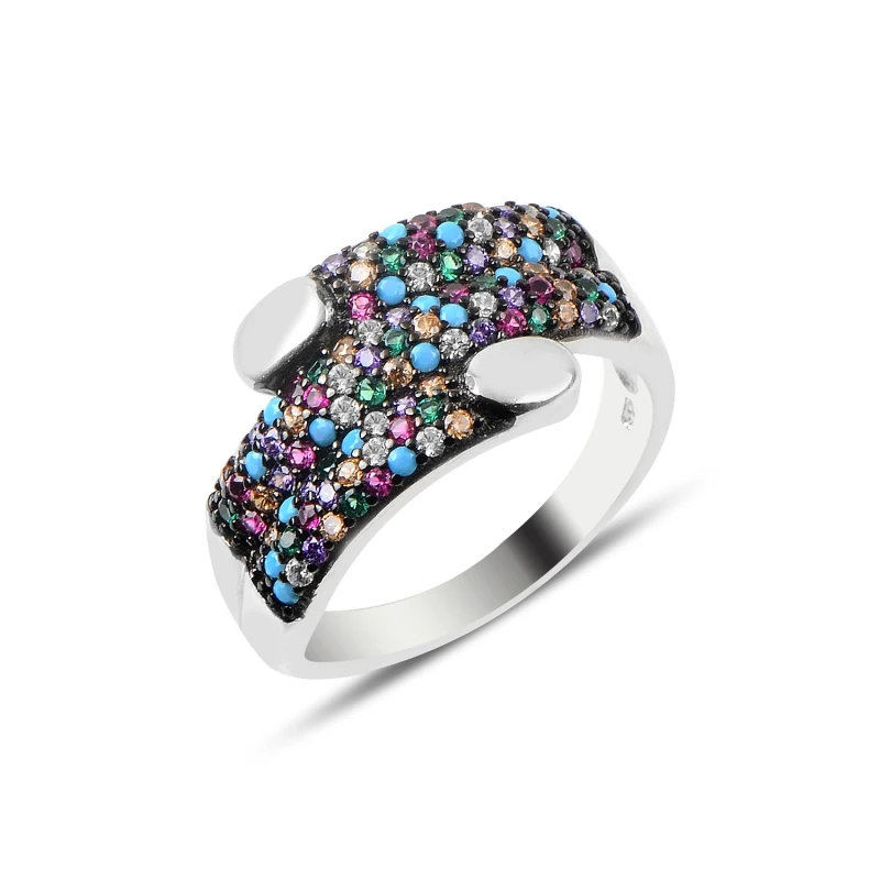 

Серебряное 925 пробы кольцо с кубическим цирконием