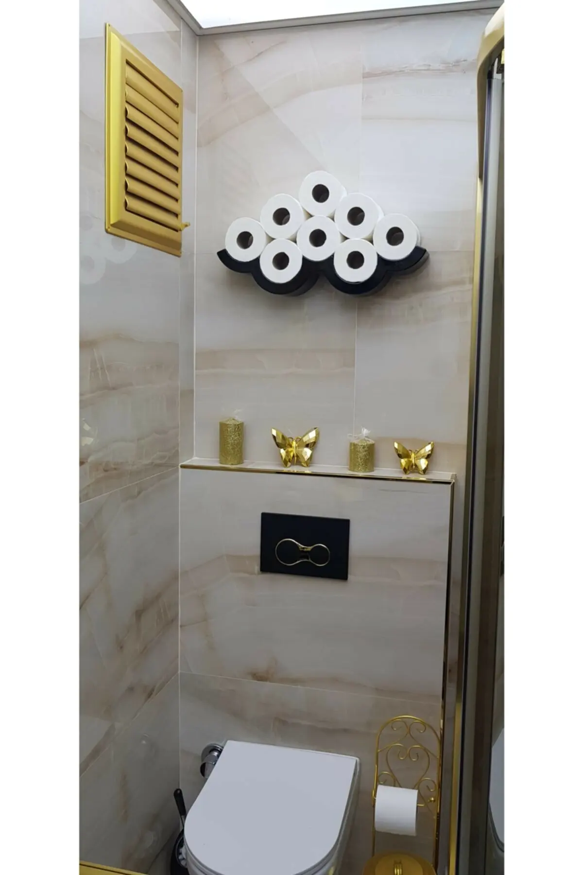 toilet paper holder multiple roll napkin tissue tray wall mounted bathroom accessories storage designer sheet rack modern flying free global shipping