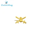 Эмблема петличная Сухопутные войска золотая, петлица металлическая