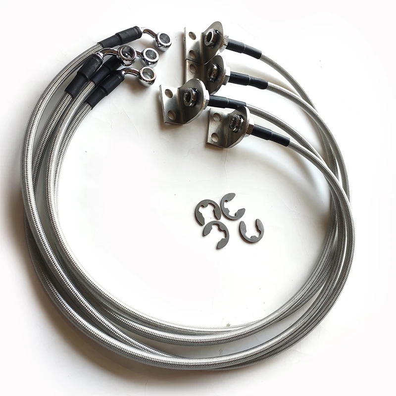 

2,5-4 дюйма удлиненный тормозной шланг для Jeep Wrangler JK 2007-2017 гг., удлиненный тормозной стальной шланг, комплект подъема подвески для бездорожья