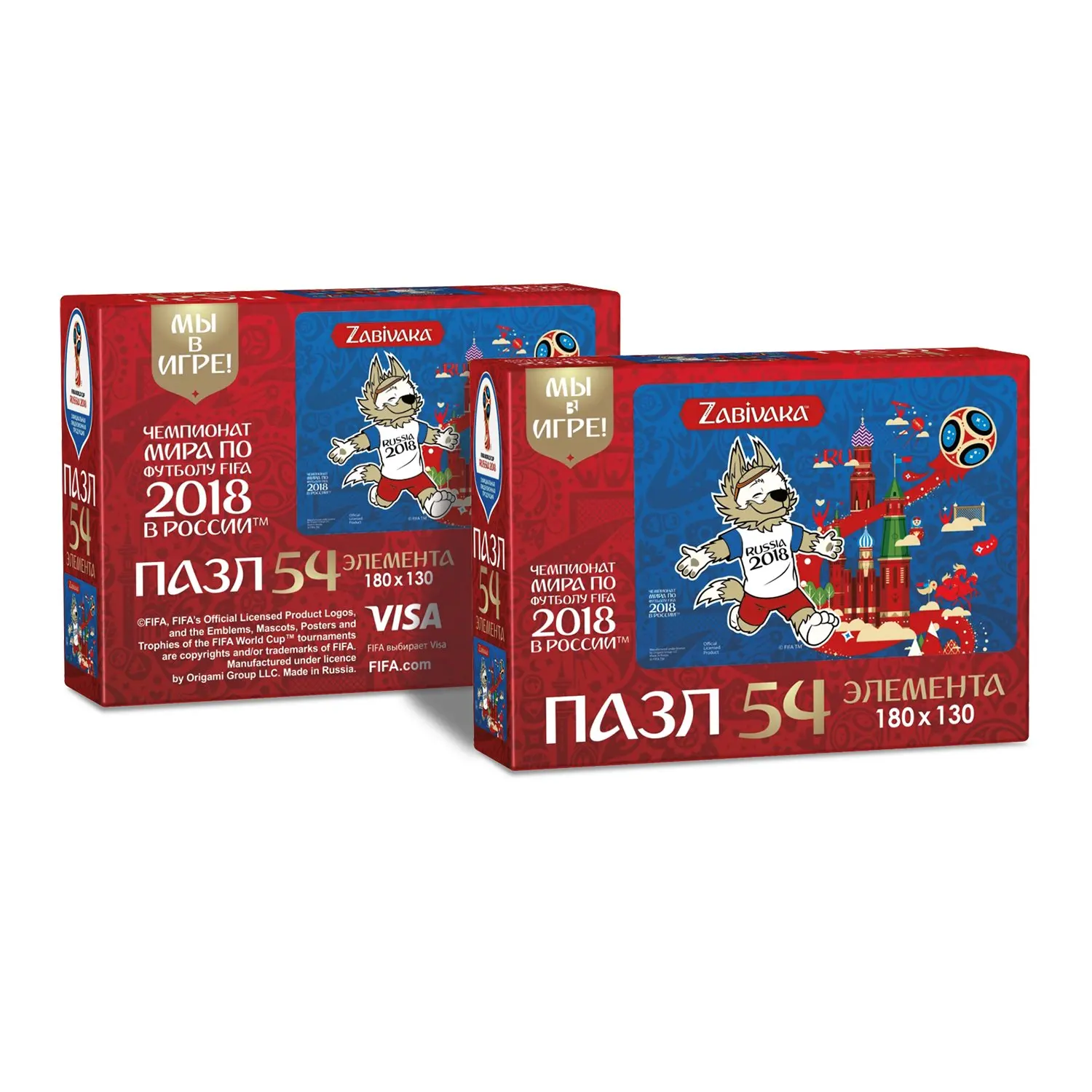 Пазл 2018 FIFA World Cup Russia TM Забивака (03785) 54 элемента в ассортименте | Игрушки и хобби