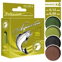 Плетеный шнур для рыбалки AQUALON (100m), диаметры от 0,12 до 0,40mm#1