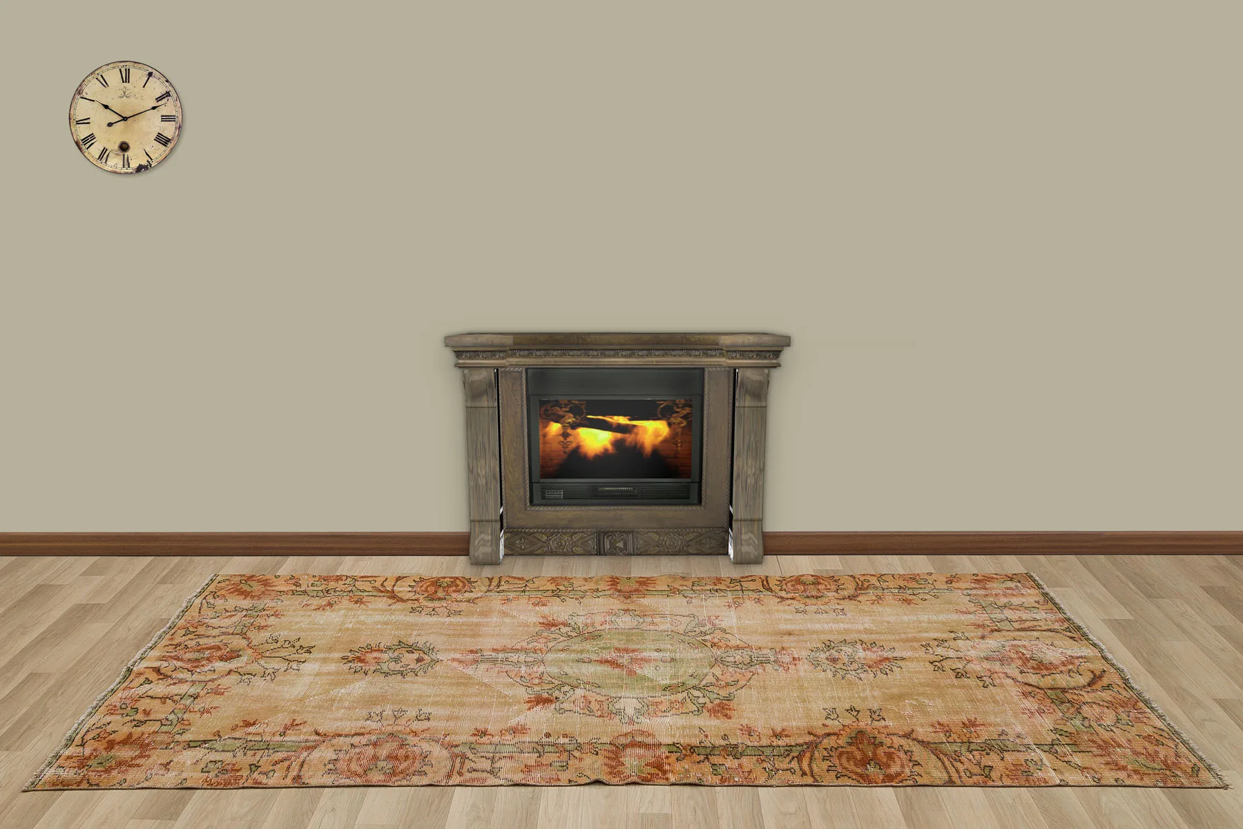 

Hand Woven Tumbled Carpet (7239)128x277
