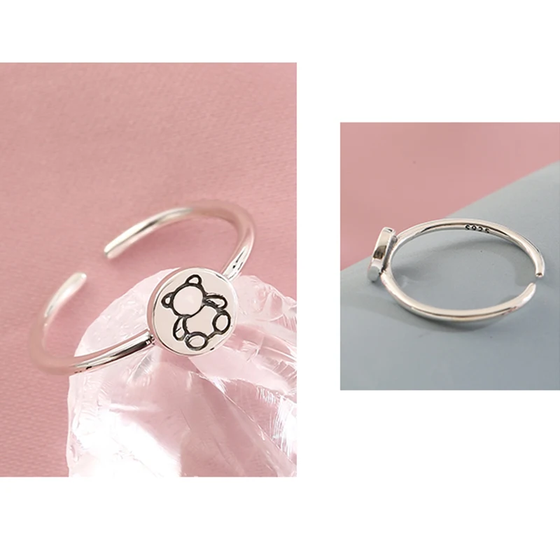 

Touses 2021 Spanish Quality New S925 Sterling Silver Original Classic Bear Ring Sweet And Fashionable For Girlfriends