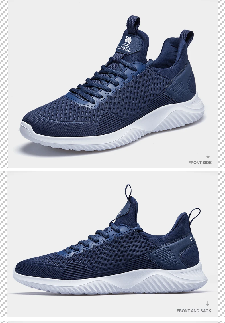 CAMEL Running Shoes Men Women Sneaker Gym Lightweight Stability Anti-slip Shock-Absorben Sport Breathable Hard-Wearing Outdoor