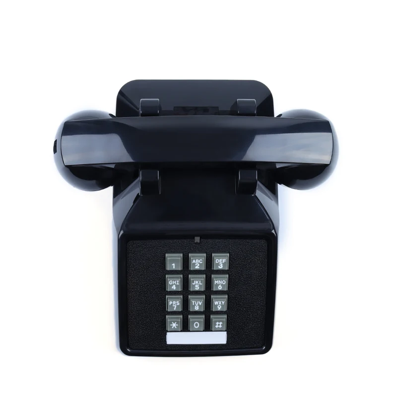 corded retro home telephones classic analog black phone vintage old fashion antique landline telephones for home office hotel free global shipping
