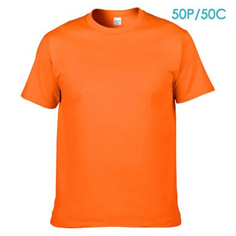 2023 Мужская футболка большого размера из 100% чистого хлопка индивидуальная