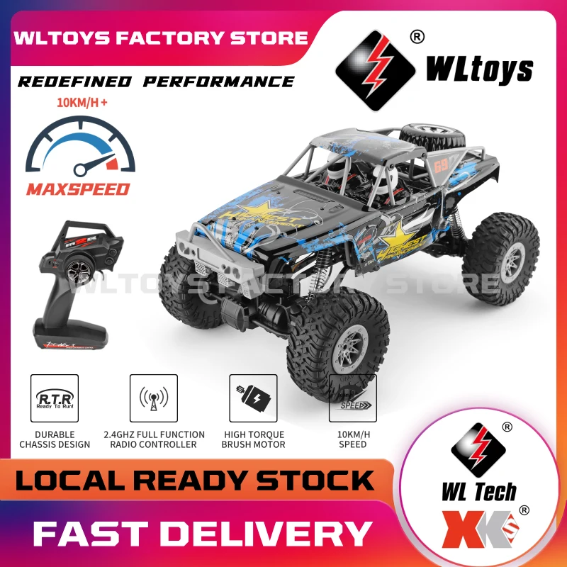 

WLtoys 104310 1/10 2,4G Радиоуправляемый автомобиль 10 км/ч высокоскоростной Электрический автомобиль с дистанционным управлением Дрифт внедорожник ...