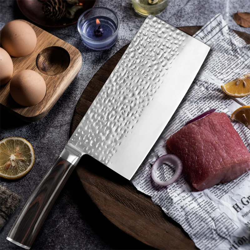 7-дюймовый кованый кухонный нож из нержавеющей стали острый для нарезки 1 шт. |
