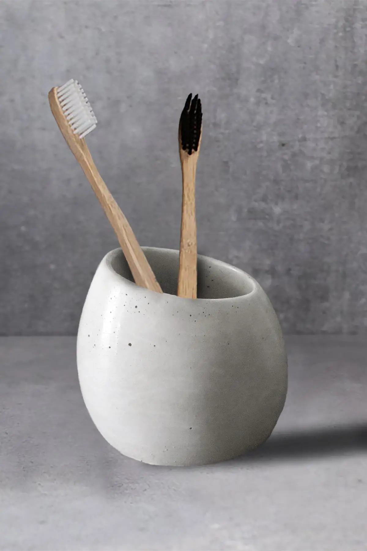Роскошный бетонный аксессуар для ванной комнаты держатель зубных щеток простой