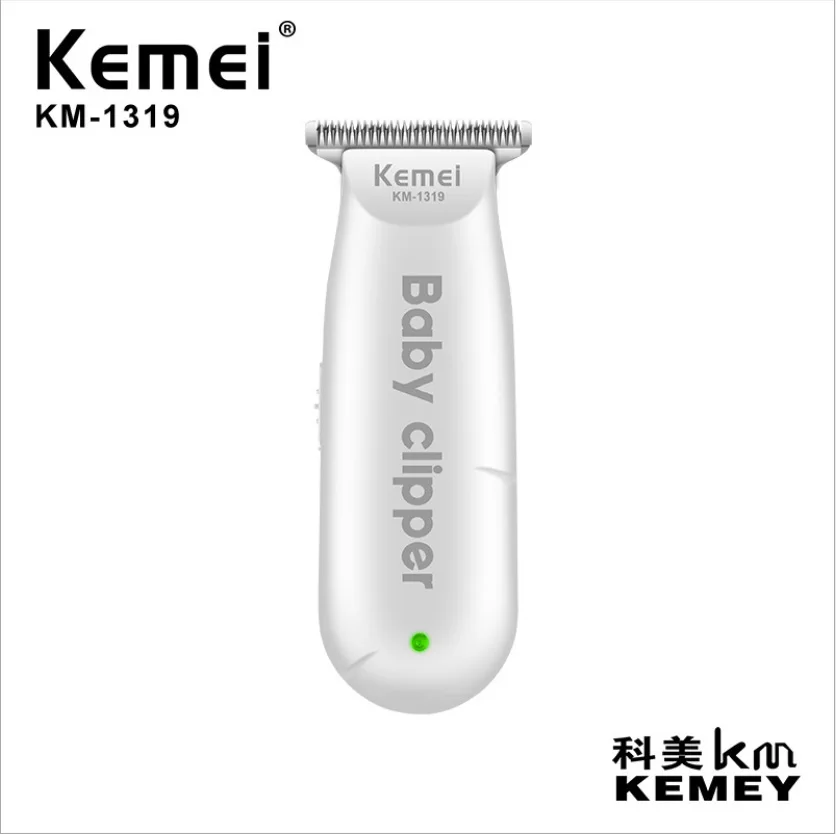 

Машинка для стрижки волос детская, перезаряжаемая, с 3 насадками, от USB, Kemei KM-1319