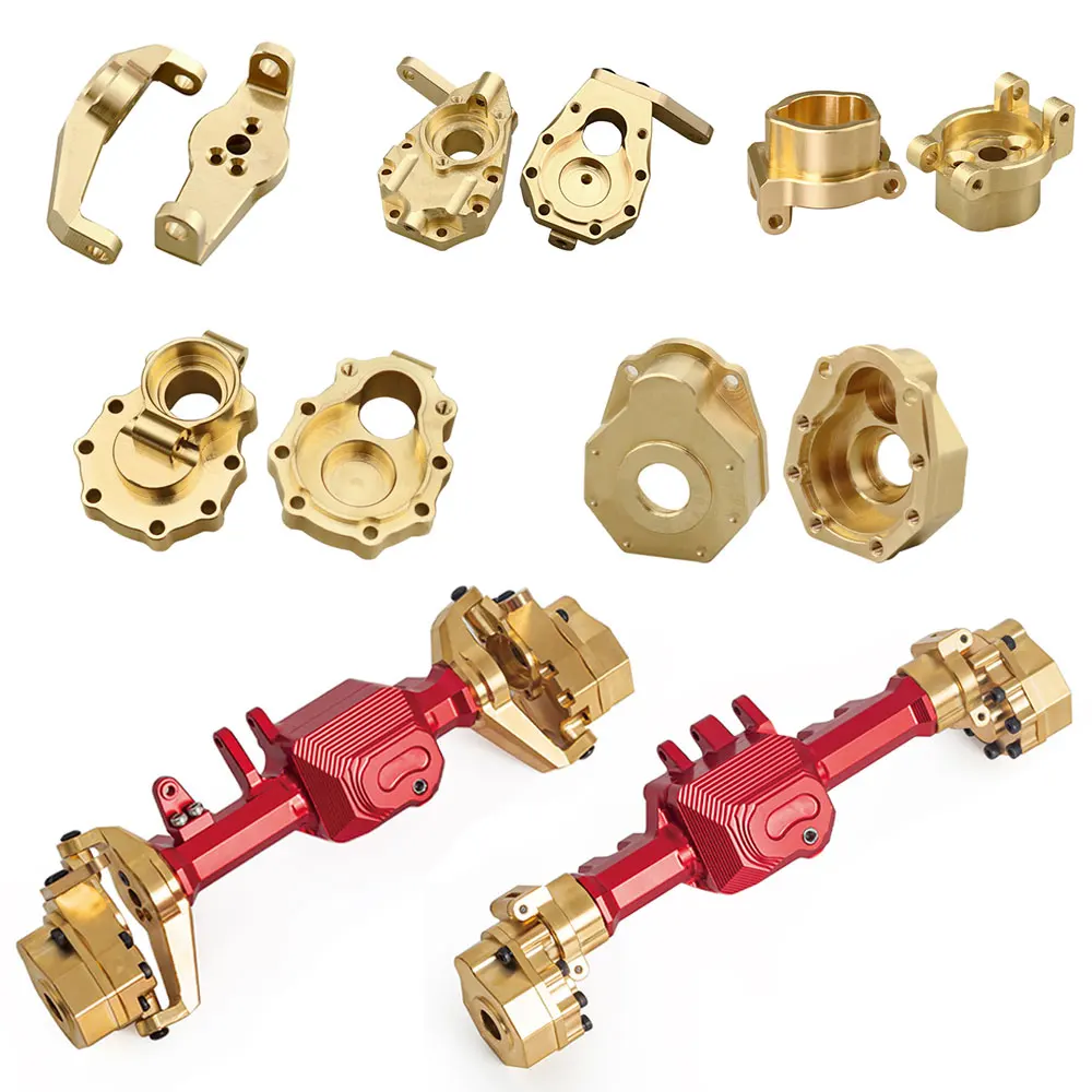 

Heavy Duty Aluminum Alloy Brass Counter Weight Set Portal Drive Axle Housing for 1/10 RC Crawler Car TRX4 TRX6 Upgrade Parts