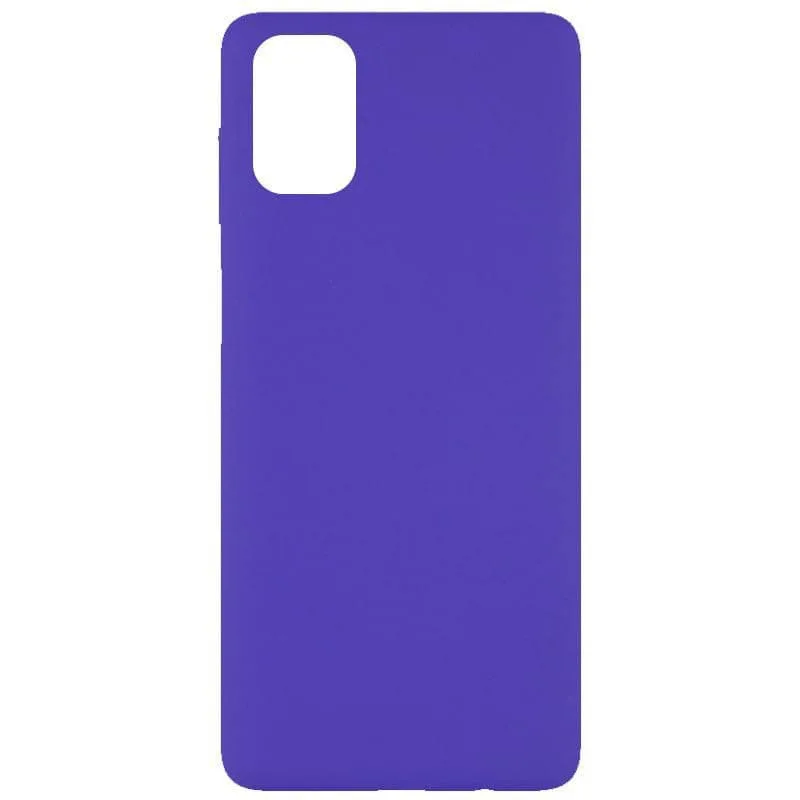 Чехол Silicone для Samsung Galaxy M51 Overlay (Светло-фиолетовый) |