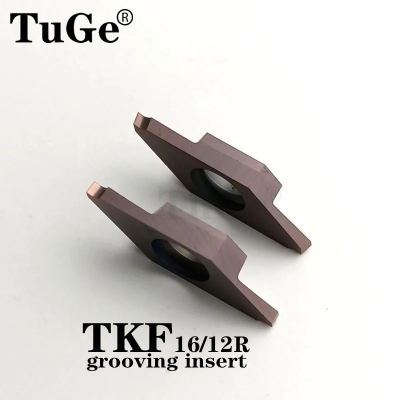Lathe Turning Tools Carbide Inserts External Turning Cutting Tool Blade TKF16R150 TKF12R100 for Grooving 1mm 1.5mm 2mm
