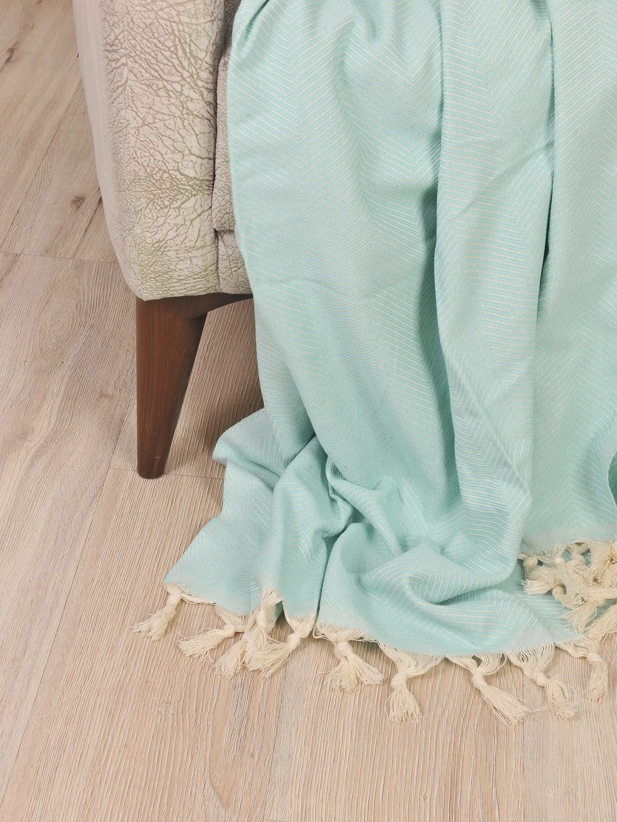 Зеленый чехол для дивана 100% турецкое Хлопковое одеяло подходит вашего домашнего