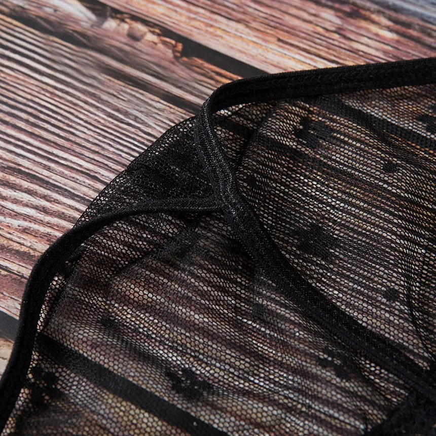 

Womens Sexy Deep-V Lingerie Lace Hollow Floral Underwear Backless Bodysuits Porno Babydoll Sleepwear Black Sexy Exotic Nightgown