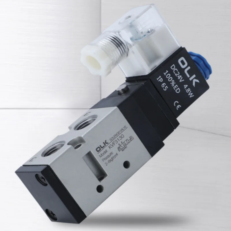 

kvf3130 Solenoid valve Double headed Double control 5 Way 2 Position Power down hold Pneumatic directional valve