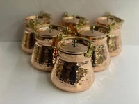 mini vintage halloween copper candy container handmade mid century container 100 pure copper canister vase tabletop centerpiece