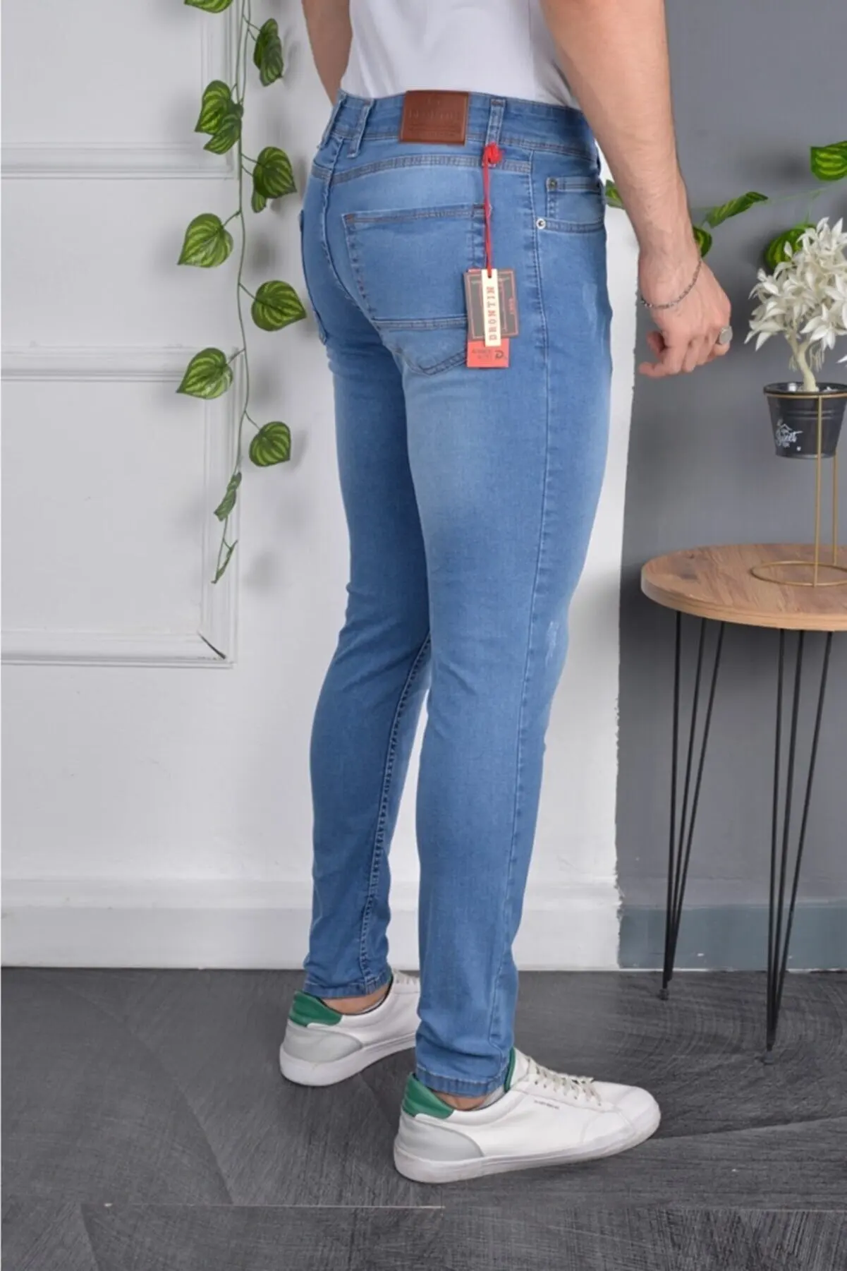 Мужские джинсы скинни сезона 2022 всесезонные повседневные синие Черные Стильные