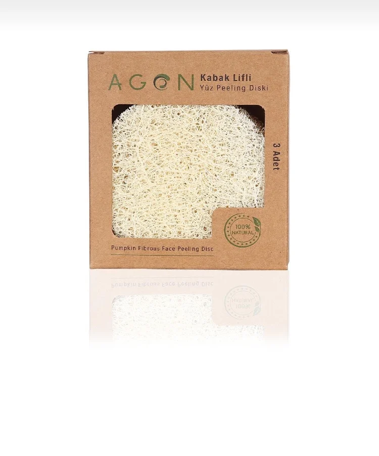 

Natural Pumpkin Fiber Facial Exfoliating Disc 3Pcs.