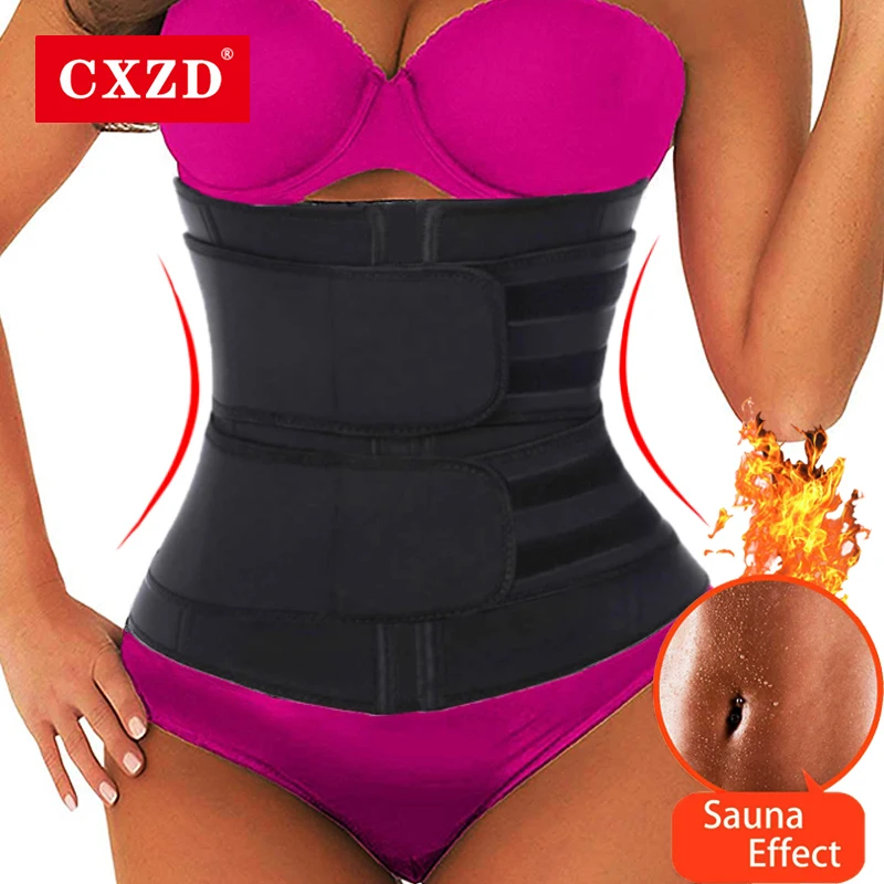 

CXZD Women Waist Trainer Fitness Sauna Sweat Neoprene Slimming Belt Girdle Shapewear Modeling Strap Body Shapers Belly Reducing