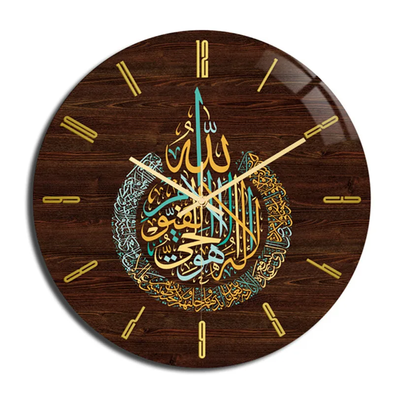 Мусульманские настенные часы Eid для гостиной акриловые винтажные круглые дома и
