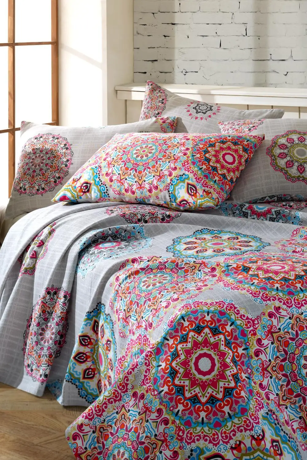 Роскошное постельное белье Lady Moda Anatolia хлопковый комплект покрывала Ranforce