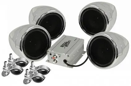 Аудиосистема BOSS Audio Marine MC470b (4 динамика 3" 1000 Вт. Bluetooth) (+ Салфетки из микрофибры