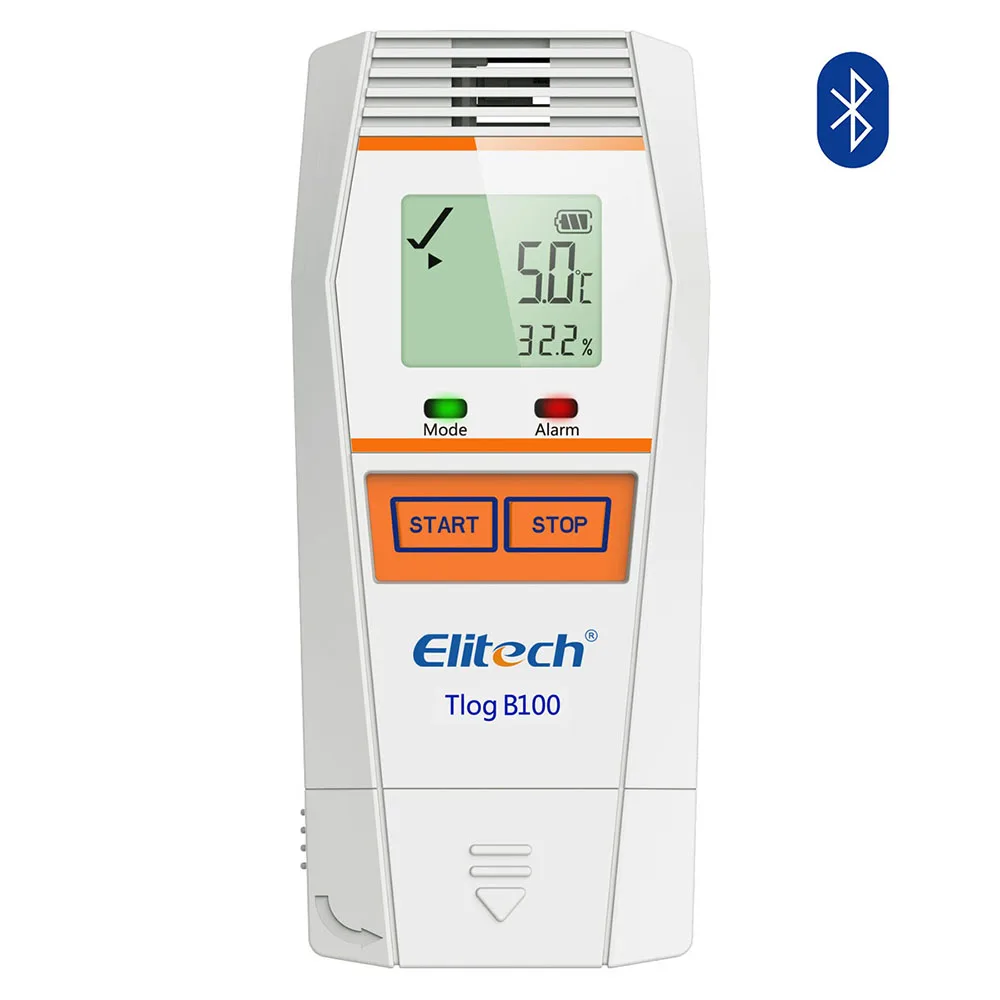 

Elitech Tlog B100 Temperature Data Logger Reusable Wireless Temperature Recorder PDF Report 32000 Points