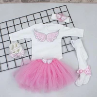 angel wing baby girls newborn robe suit outfit with 5 pcs clothing cute babies skirt special occasions angel tog clothes models