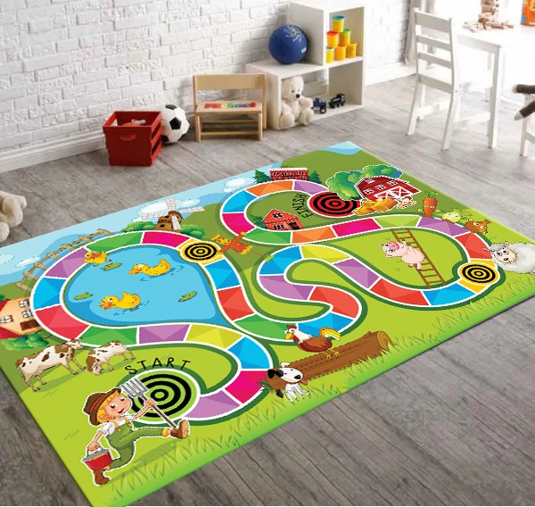 

Color Games Patterned Carpet ,Non Slip Floor Carpet,Teen's Carpet,Turkish Rug