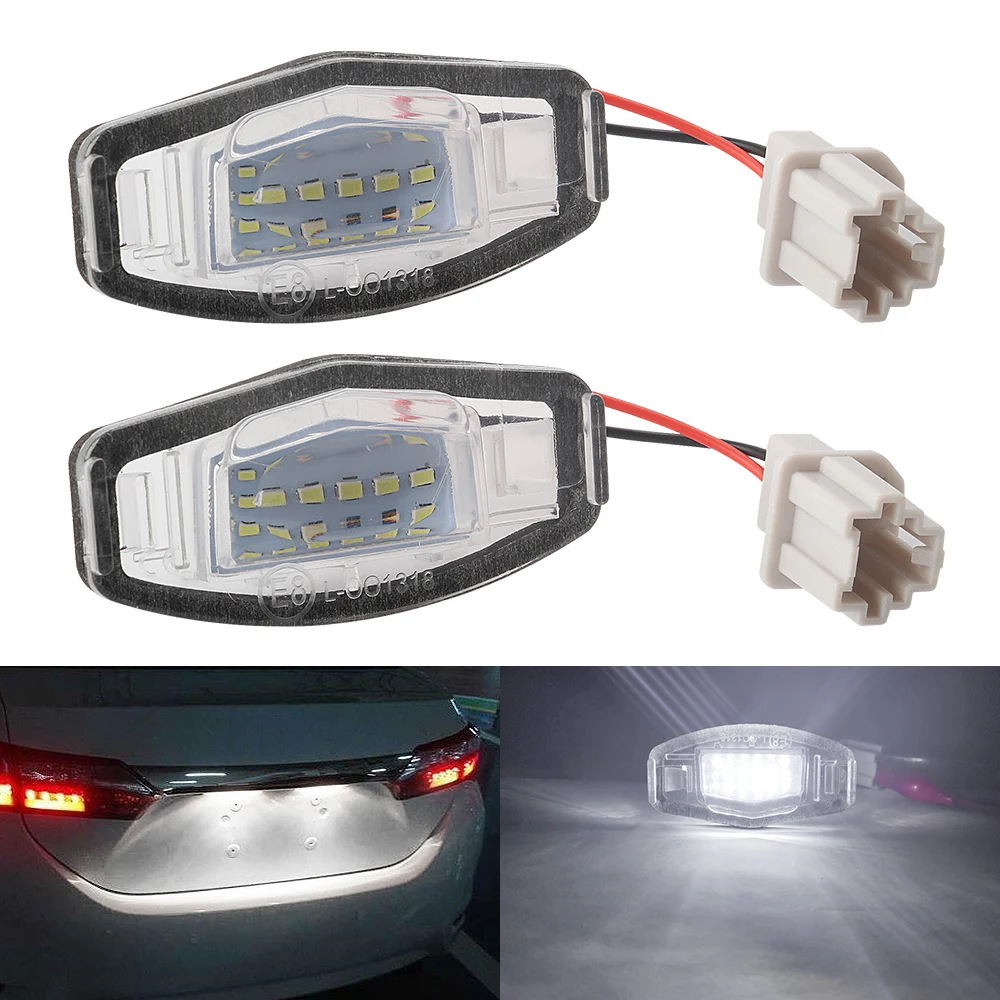 

For Honda Civic Accord Sidi Mileage Acura Legend LED License Plate Number Lights MDX RL TL TSX RDX ILX VII4 5D VIII 4D 1999-2009