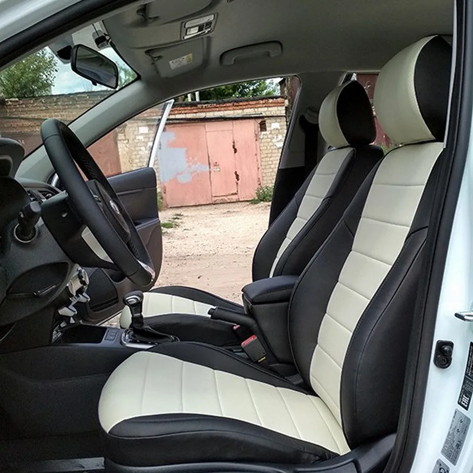 Для Kia Rio 2017-&gt/ для X-Line 2017-&gt Комплект модельных авточехлов из эко-кожи [Aвтопилот] |