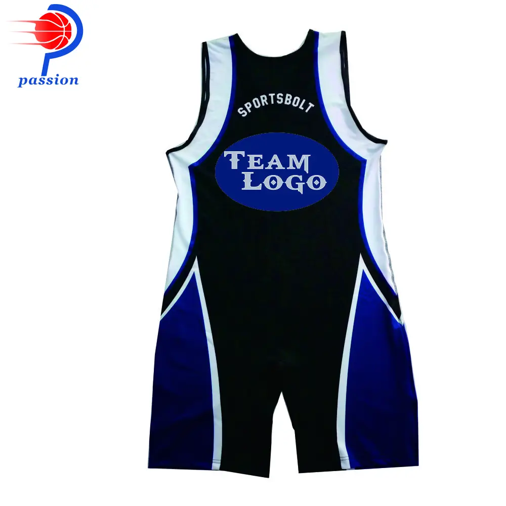Factory Price Custom Sublimated Printing Spendex Wrestling Uniforms With Logos |