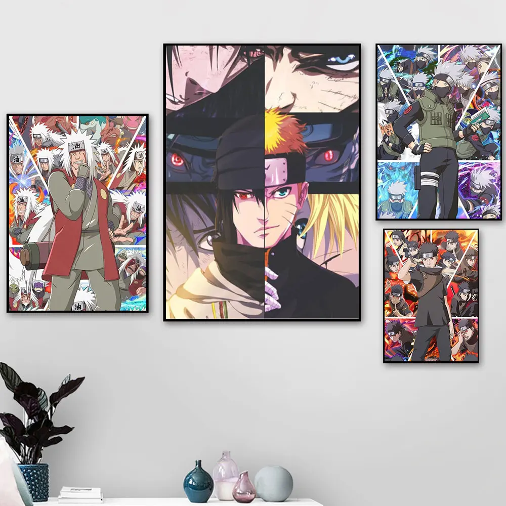 

Japanese Naruto Anime Hatake Kakashi Canvas Painting Wall Art Posters and Print Pictures for Living Room Home Decoration Cuadros
