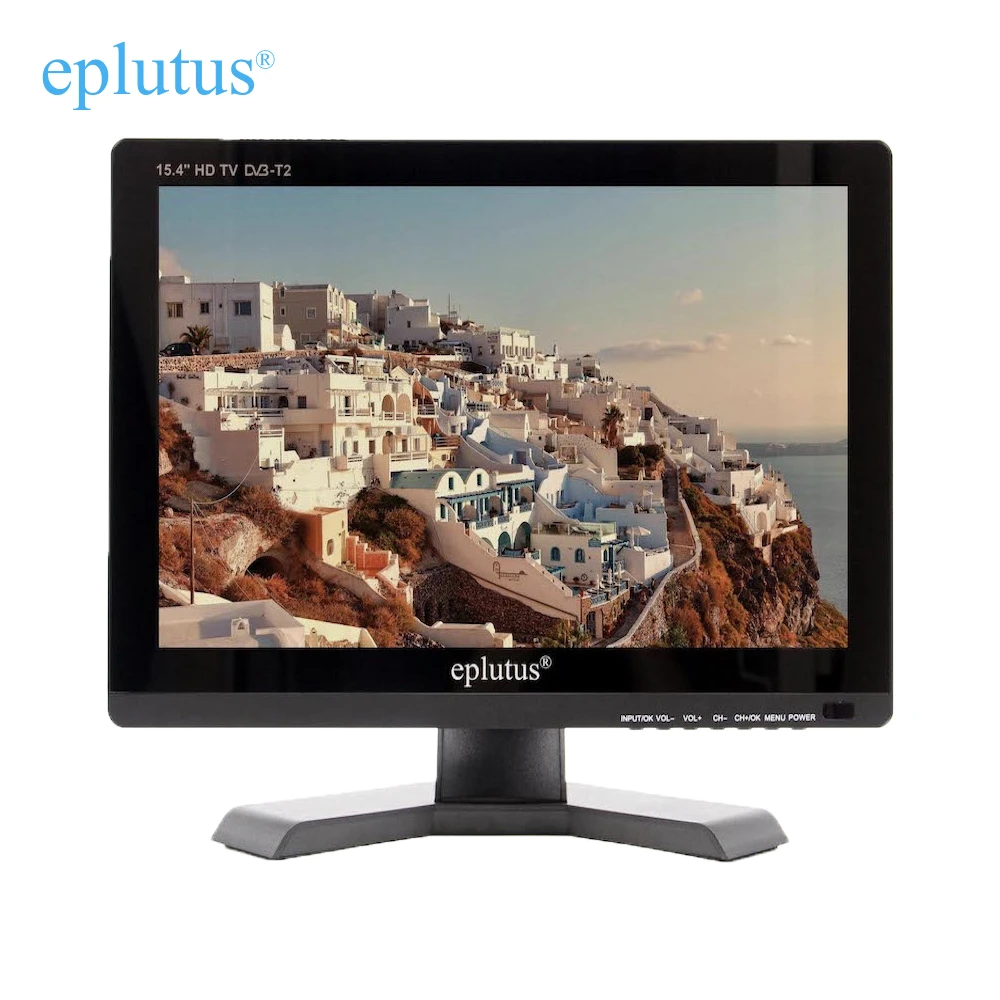 Телевизор с цифровым тюнером DVB-T2 15.4“ Eplutus EP-158T цифровой и аналоговый тв на стену в
