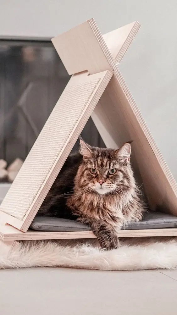 

Домик для кошки со слоями для кошек