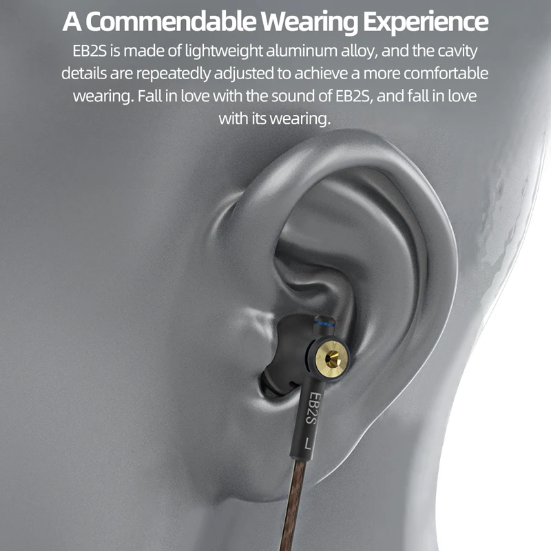2022 NiceHCK EB2S 3.5mm Metal CNC HIFI Earbud 15.4mm LCP Dynamic Music Vocal Earphone Wired HD Microphone Headset B40/B70/EBX21 |