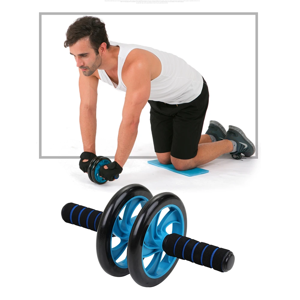 

5 in 1 AB Wheel Roller Kit Abdominal Press Wheel Muscle Trainer Wheel Roller with Push-Up Bar Jump Rope Resistance Bands