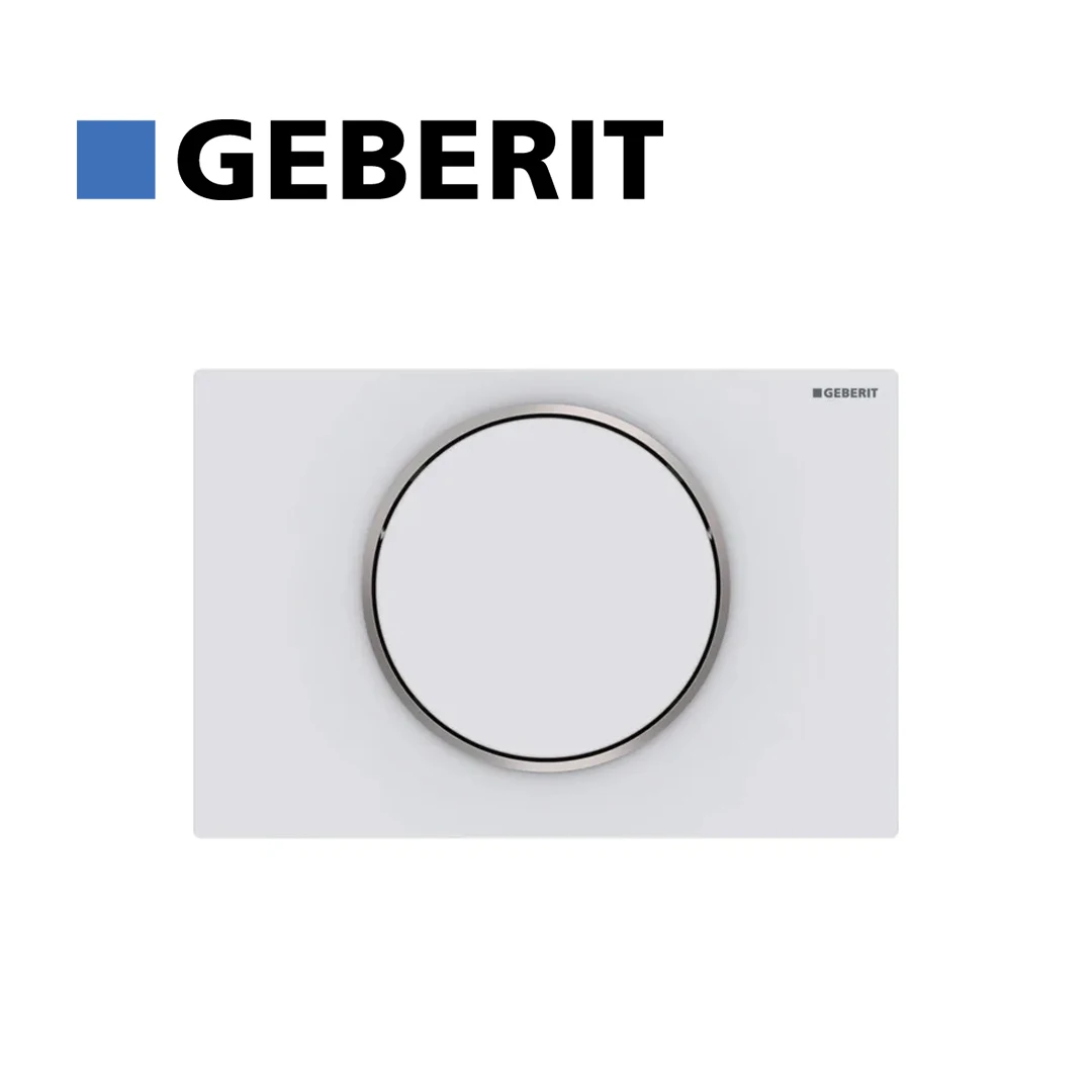 

Geberit Actuator Plate Sigma10 For Stop-And-Go Flush: White Matt Coated, Easy-To-Clean Coated, Polished 115.758.JT.5