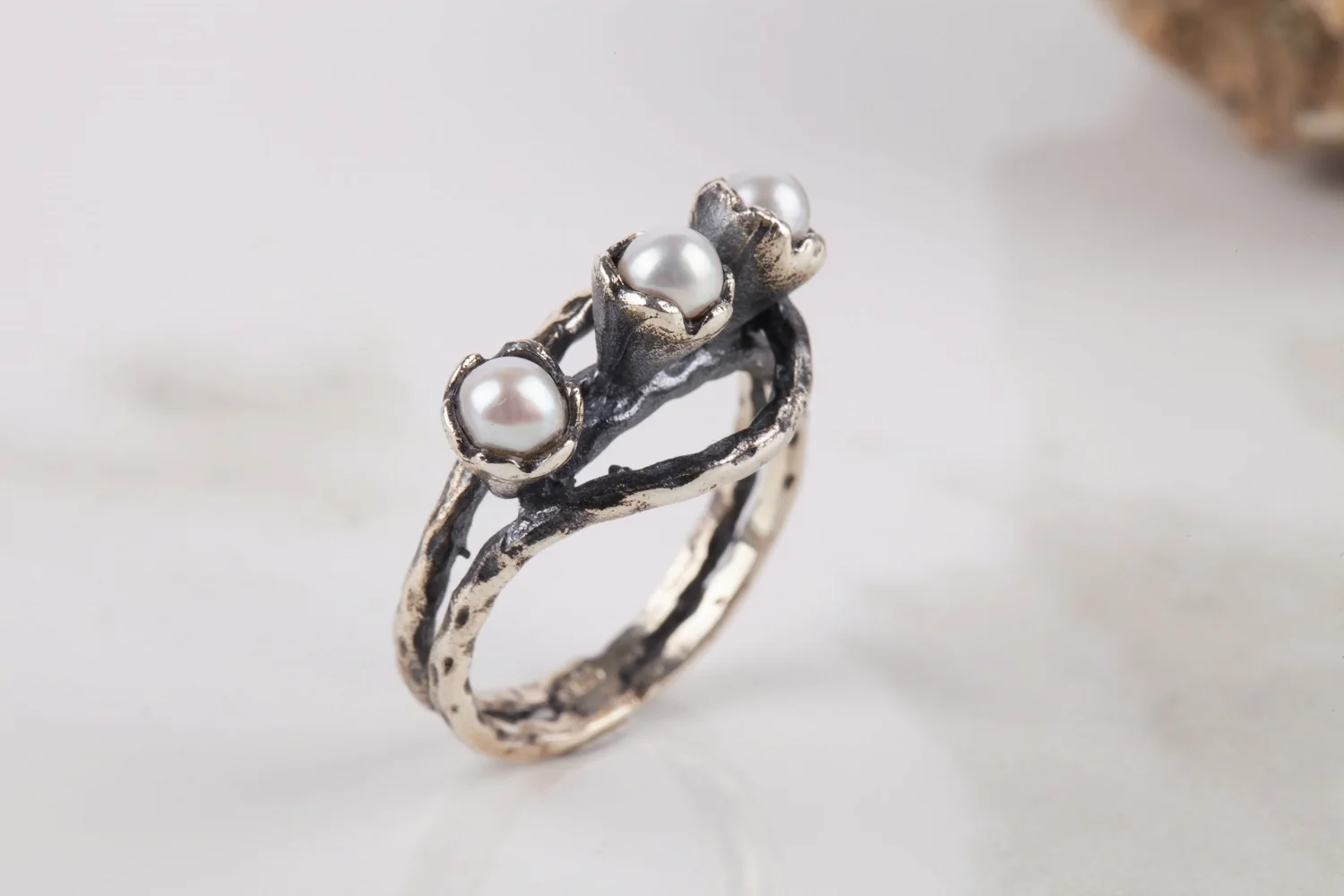 

Хм нам ювелирное изделие жемчуг натуральный драгоценный камень 925 пробы серебро Для женщин, кольцо, кольцо из нержавеющей стали