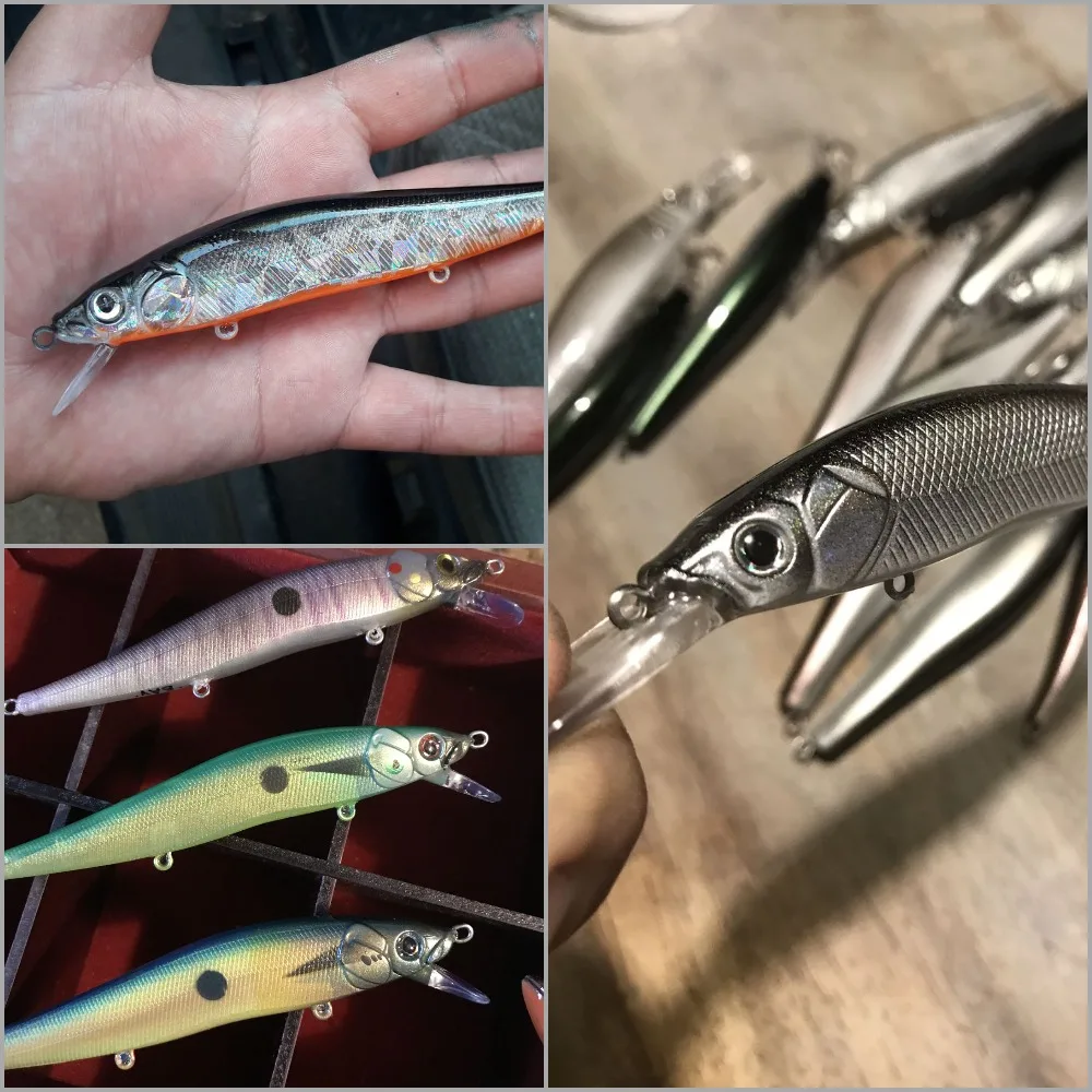 wLure 14g 13cm Long Casting Weight Transfer System Deep Diving Jerkbait Unpainted Fishing Lure UPM817