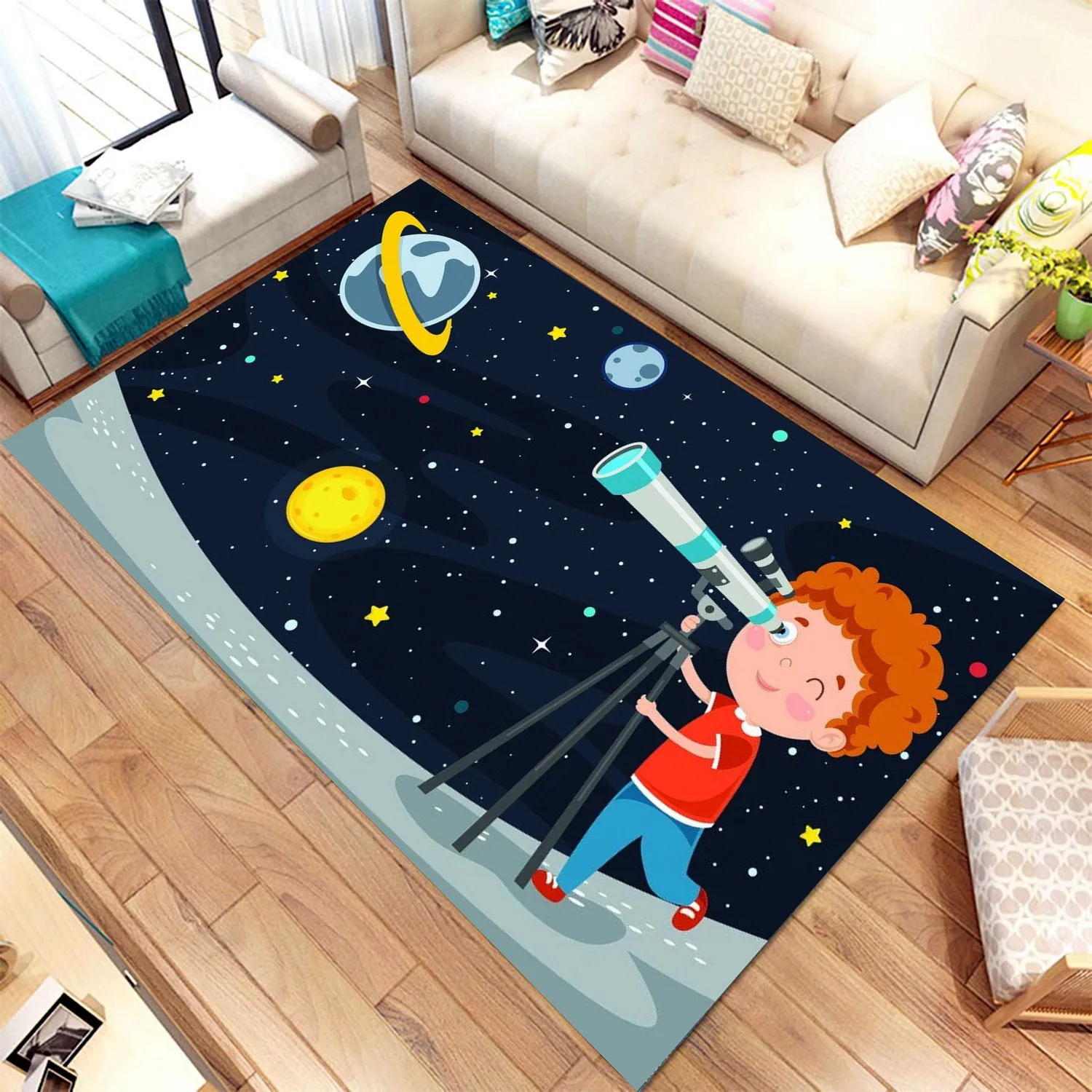 

Ковер с рисунком Little Explorer, Детский ковер, ковер с 3d принтом, нескользящий ковер Flor, ковер для детской комнаты, потрясающие ковры