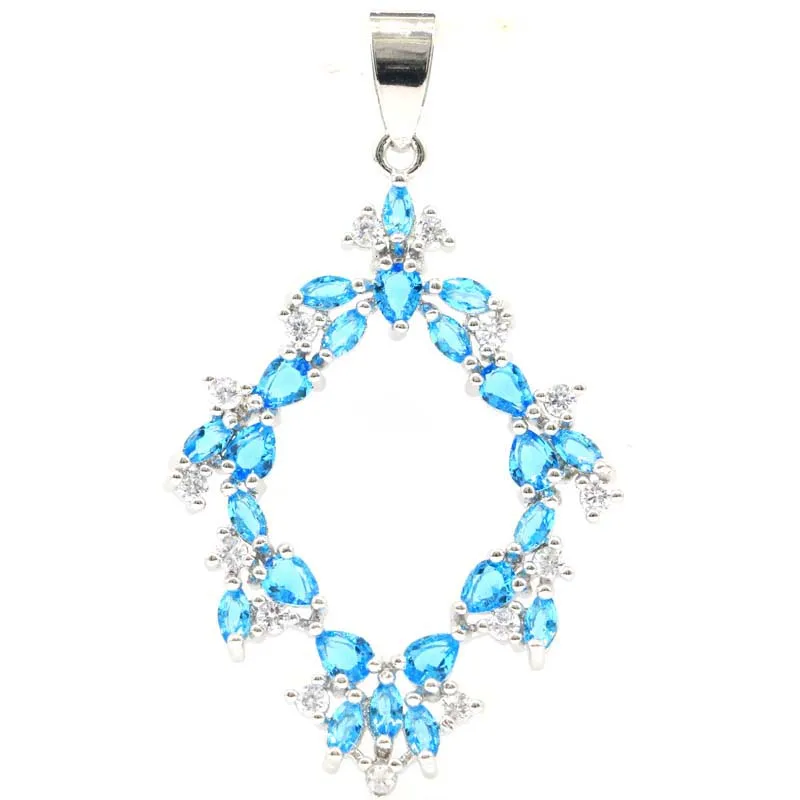 48x28 мм новое состояние создан Париж голубой топаз фиолетовый танзанит Белый CZ