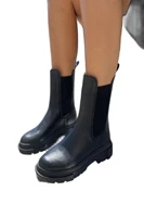 womens boots black beige can retain the in lined hot heels water proof hot winter season worn shoes
