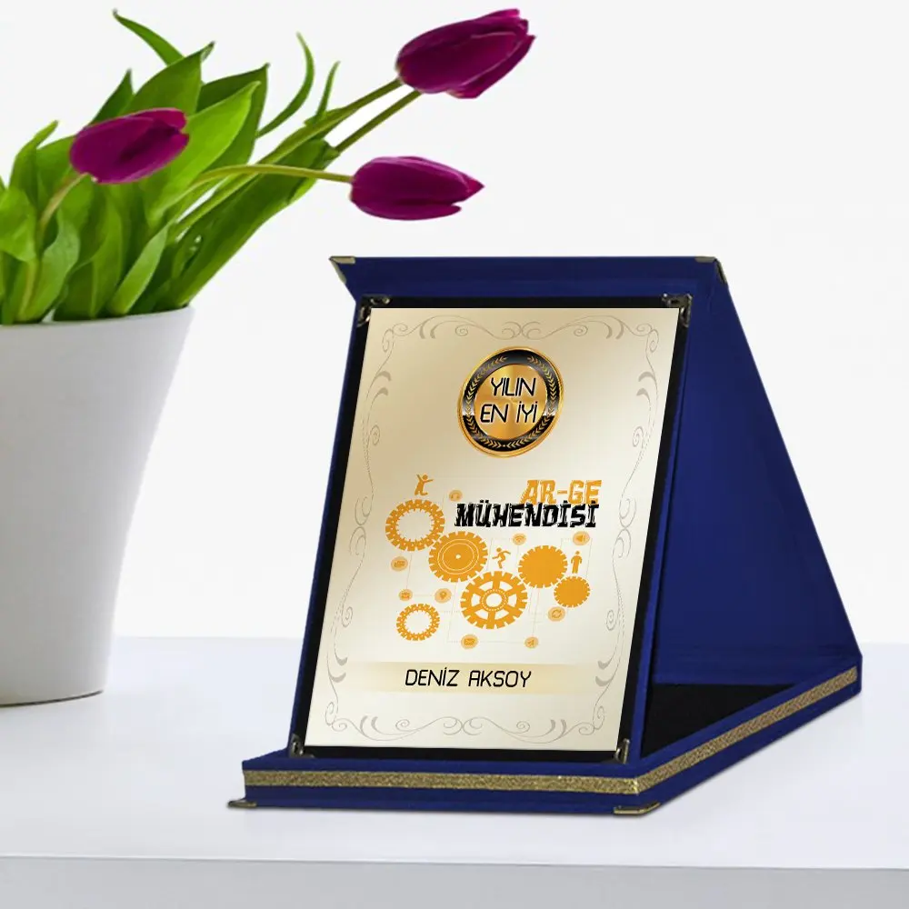 

Tailor-made The Best R & D Engineer Navy Blue Plaque Award-2