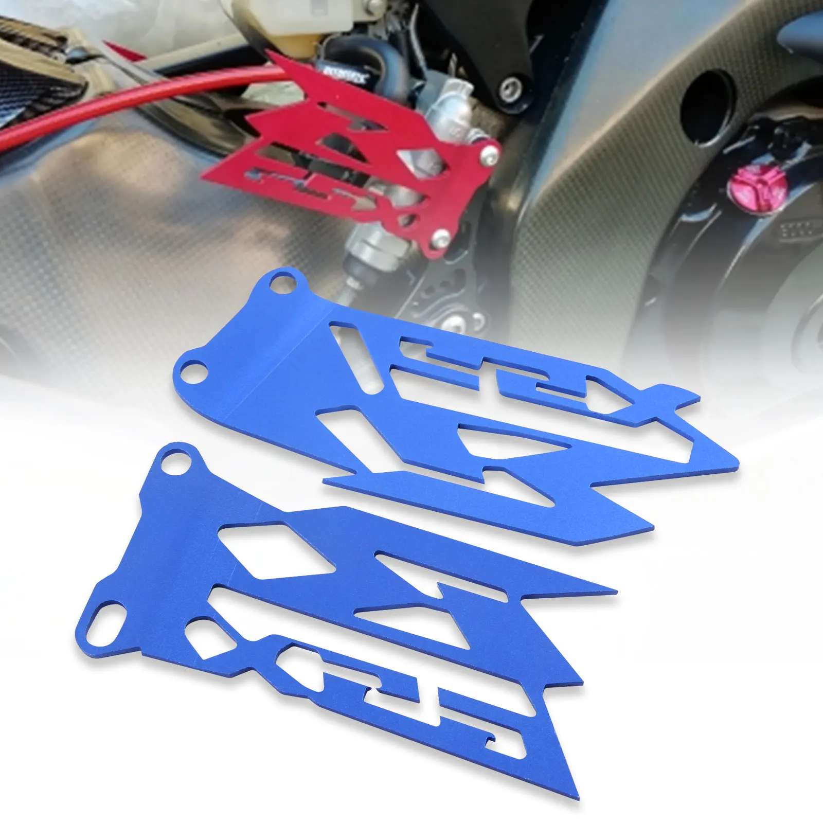 

For SUZUKI gsxr 600 gaxr750 GSX-R1000 Foot Peg Heel Plates Guard GSXR 600 750 1000 Footrest Hanger Pedal Protector